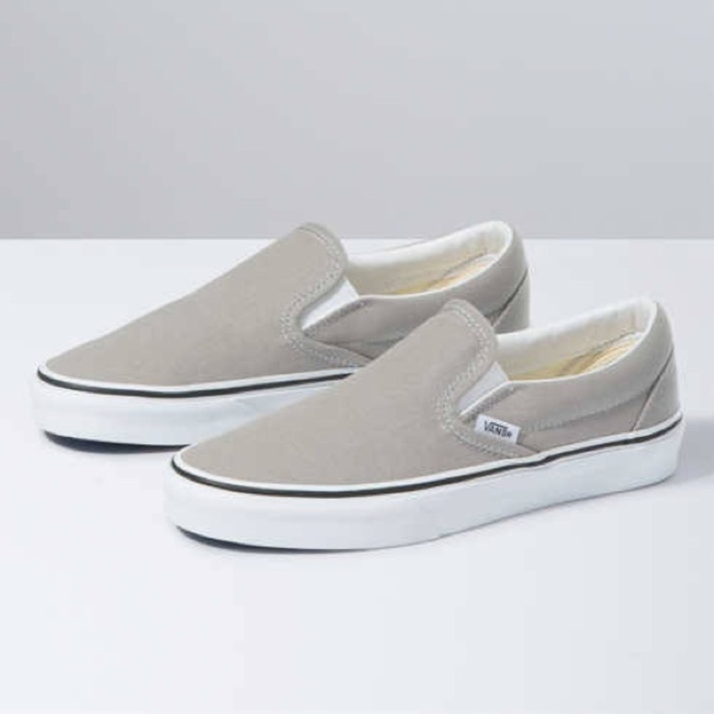 Grey slip on vans